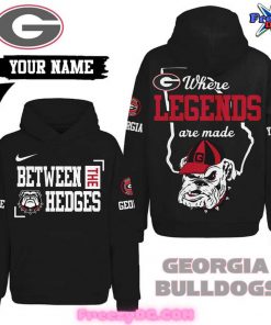 Georgia Bulldogs Between The Hedges Black Hoodie