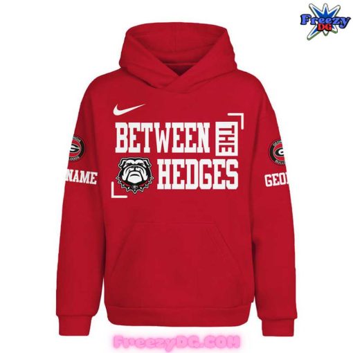 Georgia Bulldogs Between The Hedges Red Hoodie