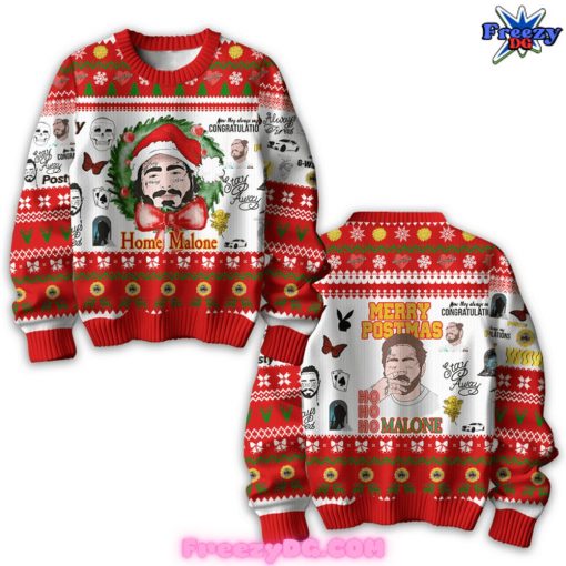 Home Post Malone Merry Postmas Special Sweater