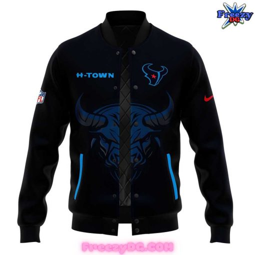 Houston Texans H-Town 2024 Blue Baseball Jacket