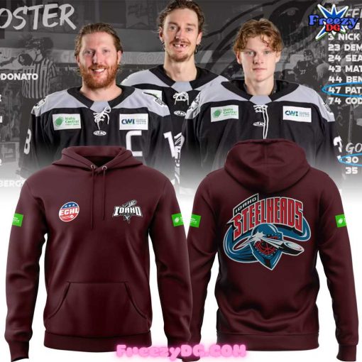 Idaho Steelheads Limited Edition 2024 Burgundy Hoodie