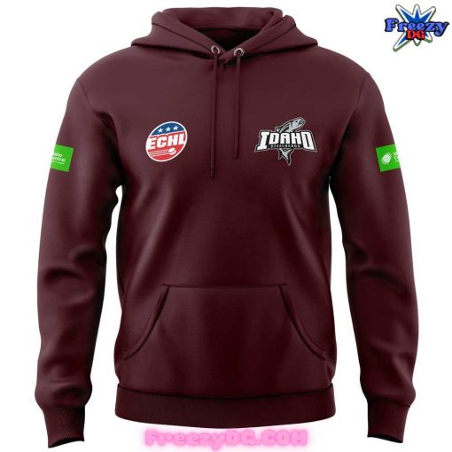 Idaho Steelheads Limited Edition 2024 Burgundy Hoodie