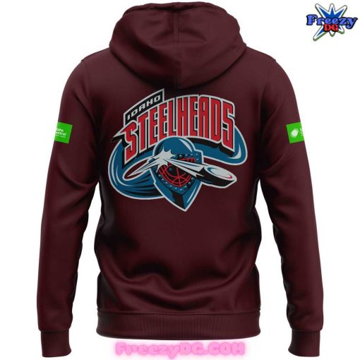 Idaho Steelheads Limited Edition 2024 Burgundy Hoodie