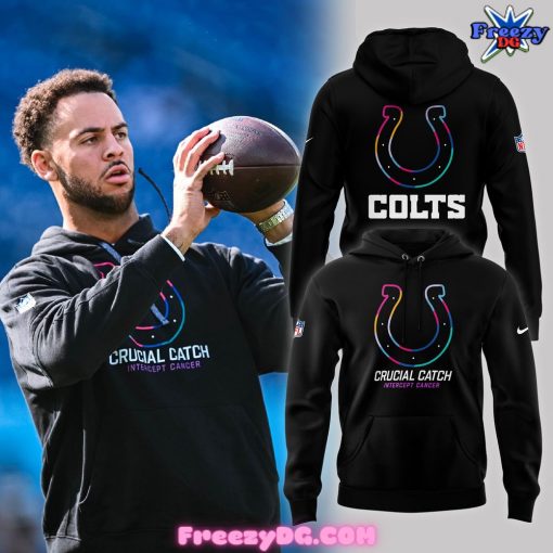 Indianapolis Colts Crucial Catch 2024 Black Hoodie