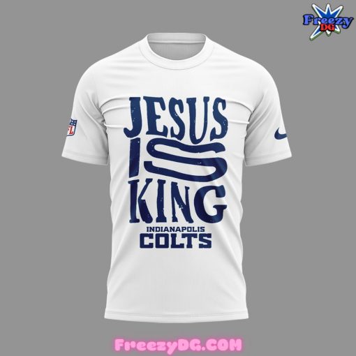 Indianapolis Colts Jesus Is King 2024 White T-Shirt