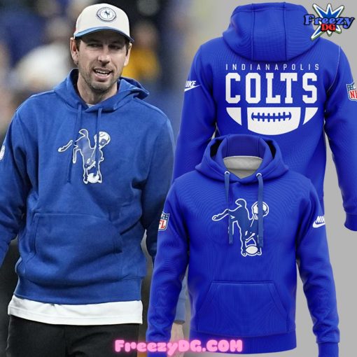 Indianapolis Colts NFL Throwback 2024 Blue Hoodie