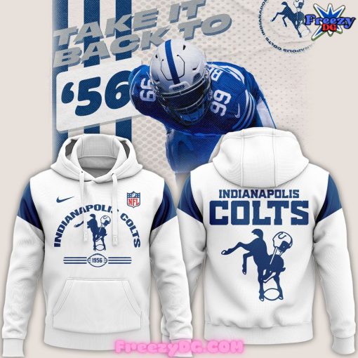 Indianapolis Colts NFL Throwback 2024 White Hoodie