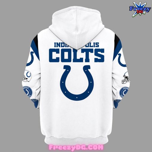 Indianapolis Colts Nike Throwback 2024 White Hoodie