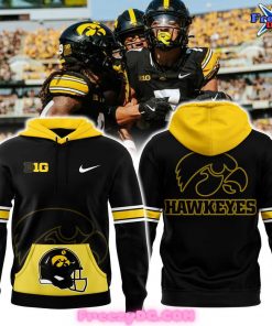 Iowa Hawkeyes Yellow Football 2024 Hoodie