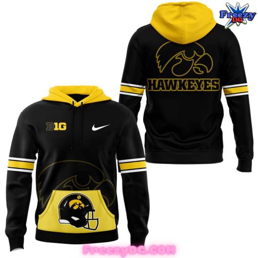 Iowa Hawkeyes Yellow Football 2024 Hoodie