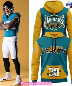 Jacksonville Jaguars 30th Season Throwback 2024 Hoodie