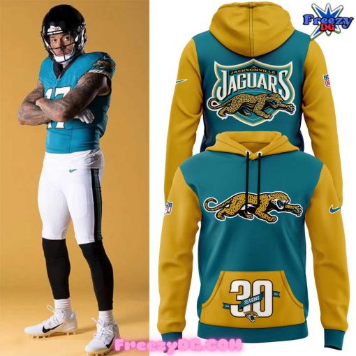 Jacksonville Jaguars 30th Season Throwback 2024 Hoodie