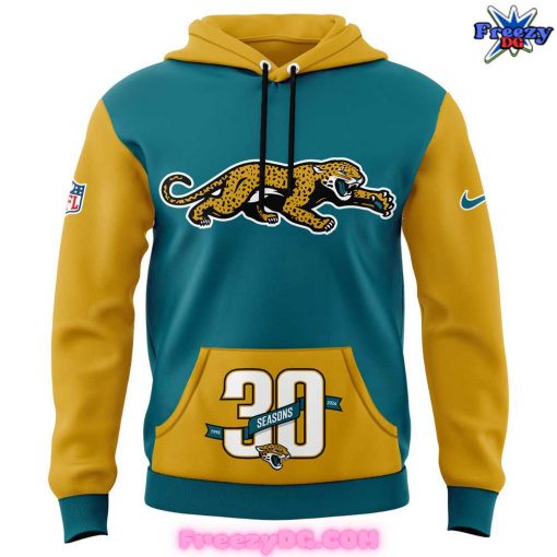 Jacksonville Jaguars 30th Season Throwback 2024 Hoodie