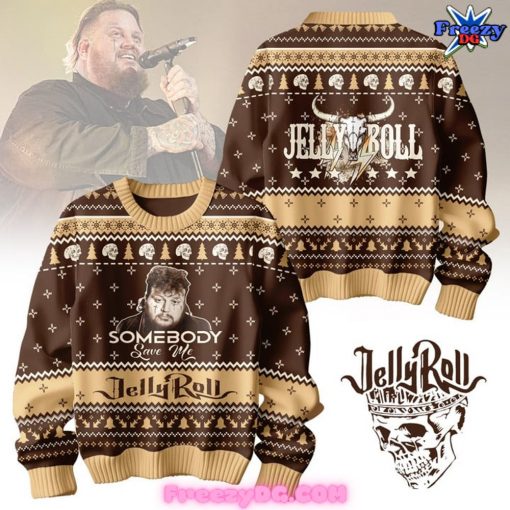 Jelly Roll Somebody Save Me Special Ugly Sweater