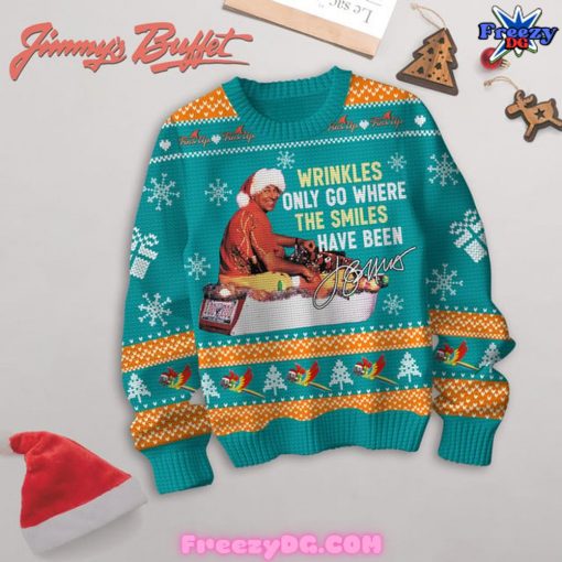 Jimmy Buffett Wrinkles Only Go Where The Smiles Have Been Special Sweater