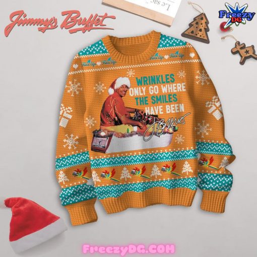 Jimmy Buffett Wrinkles Only Go Where The Smiles Have Been Special Sweater