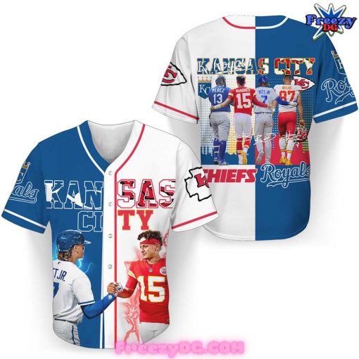 Kansas City Royals x Kansas City Chiefs Baseball Jersey