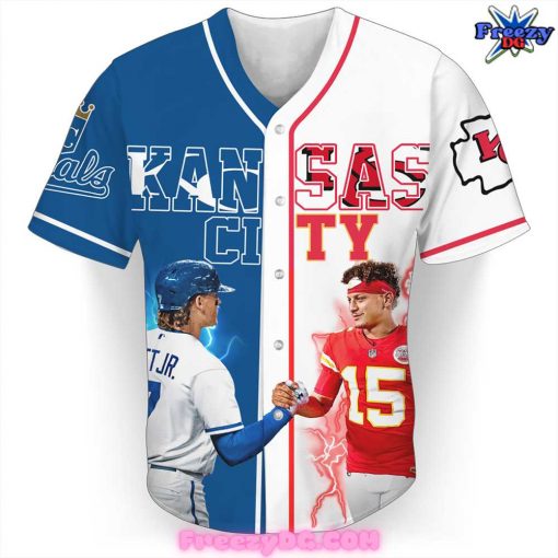 Kansas City Royals x Kansas City Chiefs Baseball Jersey