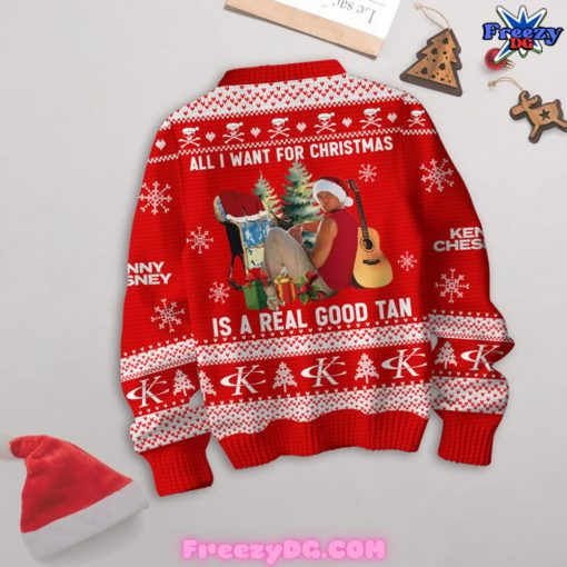 Kenny Chesney No Shoes Christmas Special Red Sweater