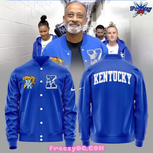 Kentucky Wildcats Basketball 2024 Blue Baseball Jacket