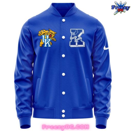 Kentucky Wildcats Basketball 2024 Blue Baseball Jacket