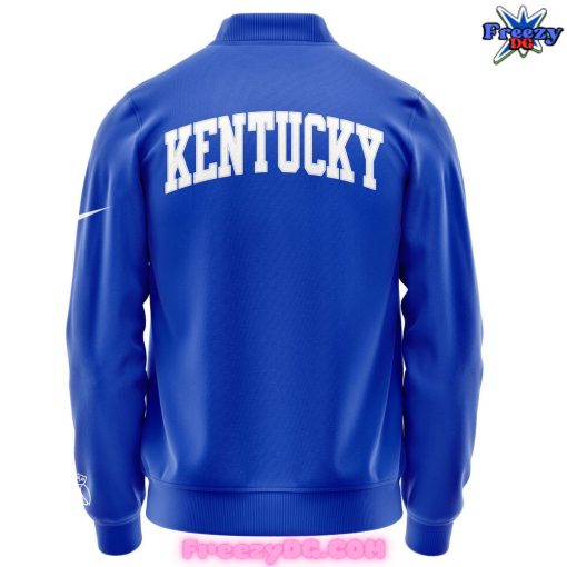 Kentucky Wildcats Basketball 2024 Blue Baseball Jacket