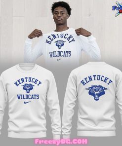 Kentucky Wildcats Basketball 2024 White Sweatshirt