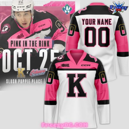 Kingston Frontenacs x Pink in the Rink 2024 Hockey Jersey