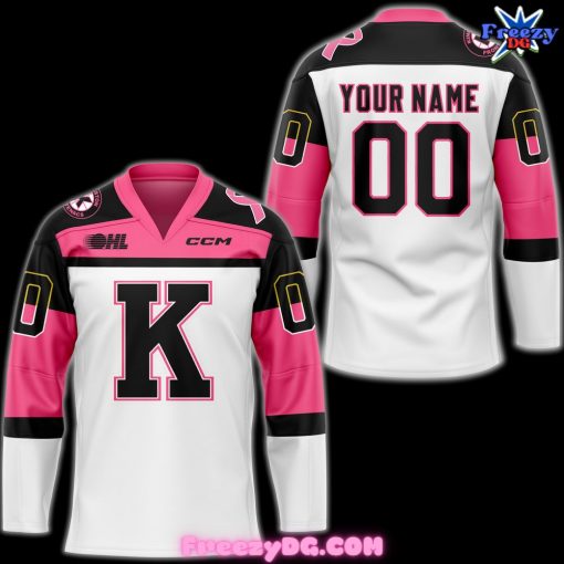 Kingston Frontenacs x Pink in the Rink 2024 Hockey Jersey