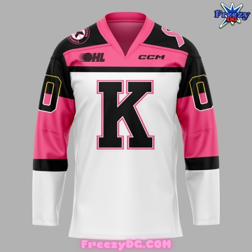 Kingston Frontenacs x Pink in the Rink 2024 Hockey Jersey