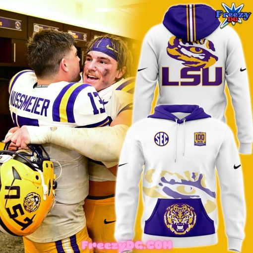 LSU Tiger 100 Years Limited Edition White Hoodie