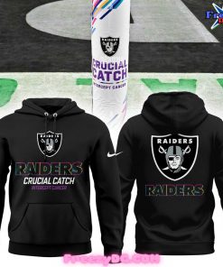 Las Vegas Raiders Crucial Catch Intercept Cancer 2024 Hoodie