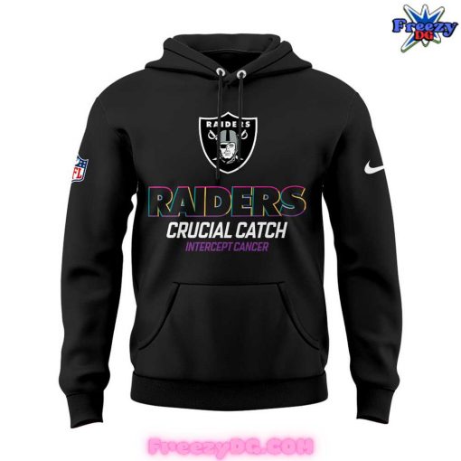 Las Vegas Raiders Crucial Catch Intercept Cancer 2024 Hoodie