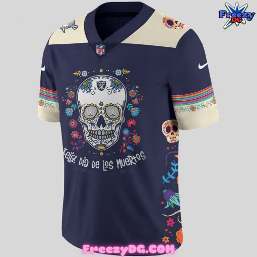 Las Vegas Raiders Dia De Los Muertos Custom Football Jersey