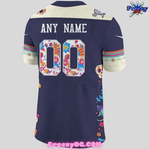 Las Vegas Raiders Dia De Los Muertos Custom Football Jersey