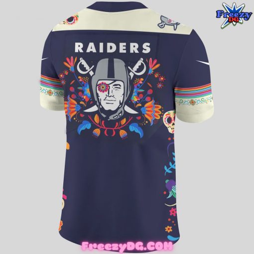 Las Vegas Raiders Dia De Los Muertos 2024 Football Jersey