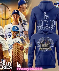 Los Angeles Dodgers Let’s Go Royal 2024 World Series Blue Hoodie