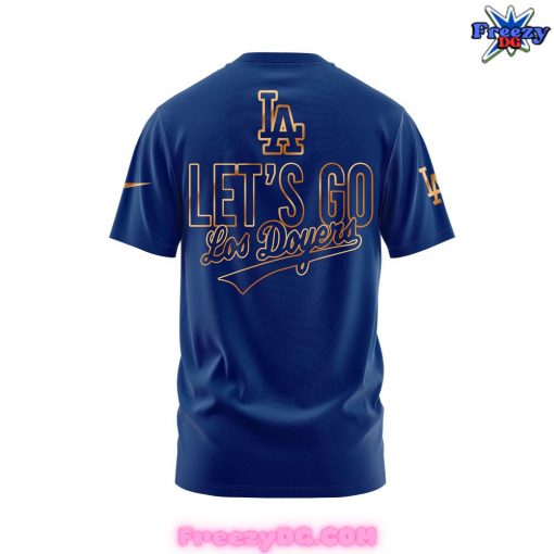 Los Angeles Dodgers Let’s Go National League Champions 2024 Blue T-Shirt