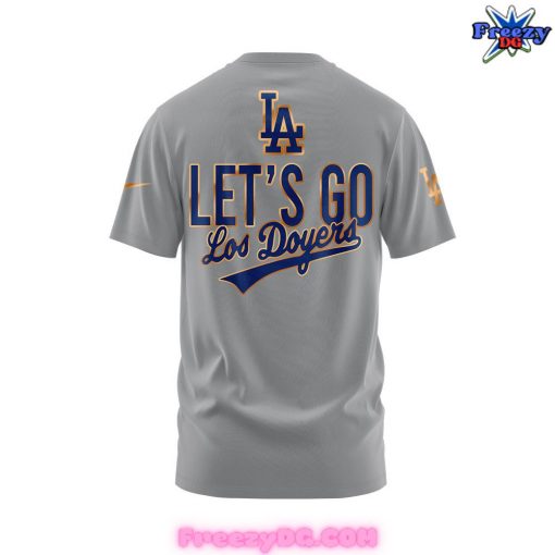 Los Angeles Dodgers Let’s Go National League Champions 2024 Gray T-Shirt