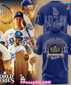 Los Angeles Dodgers Let’s Go Royal 2024 World Series Blue T-Shirt