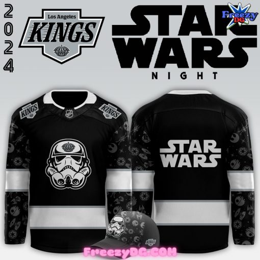 Los Angeles Kings x Star Wars Night 2024 Black Hockey Jersey