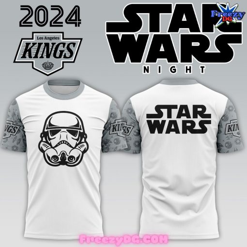 Los Angeles Kings x Star Wars Night 2024 White T-Shirt