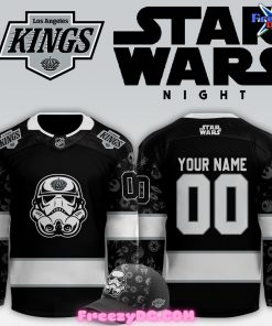 Los Angeles Kings x Star Wars Night Custom 2024 Black Hockey Jersey