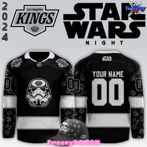 Los Angeles Kings x Star Wars Night Custom 2024 Black Hockey Jersey