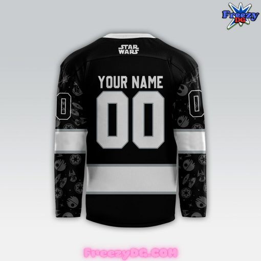 Los Angeles Kings x Star Wars Night Custom 2024 Black Hockey Jersey