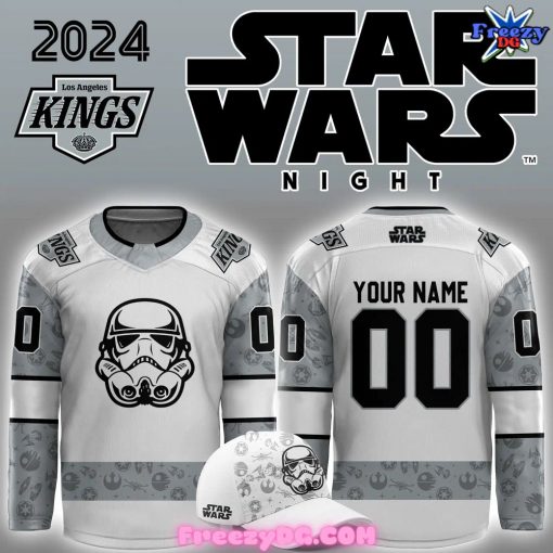 Los Angeles Kings x Star Wars Night Custom 2024 White Hockey Jersey