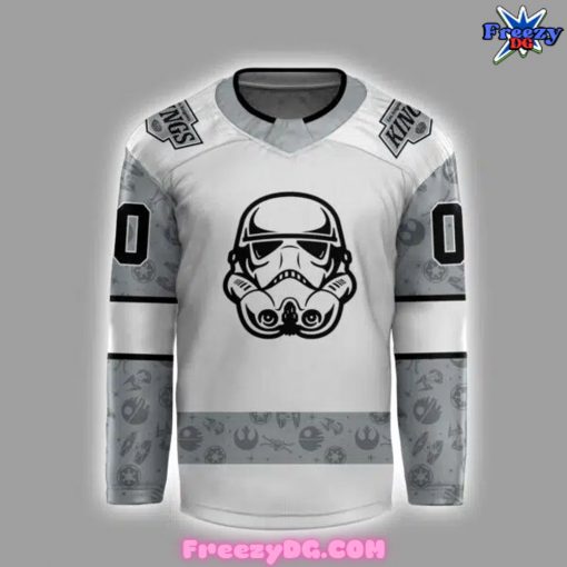 Los Angeles Kings x Star Wars Night Custom 2024 White Hockey Jersey