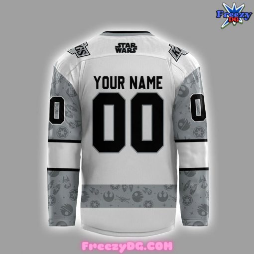 Los Angeles Kings x Star Wars Night Custom 2024 White Hockey Jersey