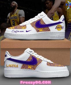 Los Angeles Lakers Custom Nike Air Force 1