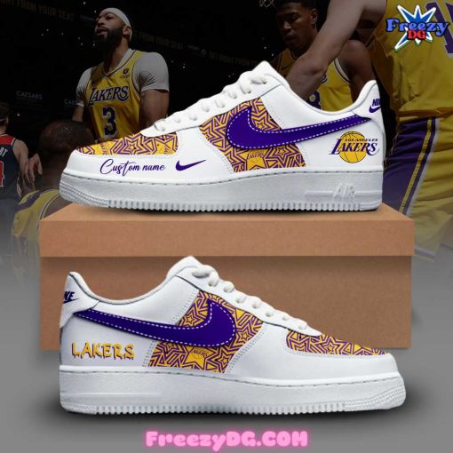 Los Angeles Lakers Custom Nike Air Force 1